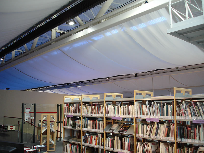 Eclairage LED d'une bibliothèque de musée