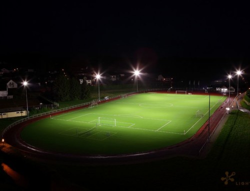 Eclairage LED d’un terrain de football