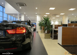 Eclairage LED d'une nouvelle concession BMW